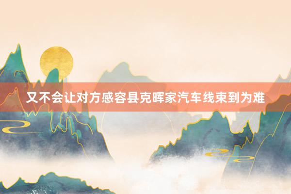 又不会让对方感容县克晖家汽车线束到为难